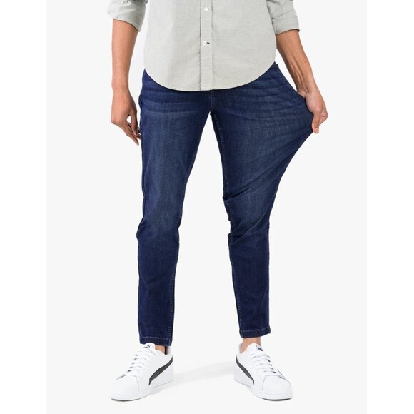 Mugsy Other - Mugsy Fultons Men Jeans Slim Tapered 32X30 Stretch Blue Denim Dark Wash whiskers